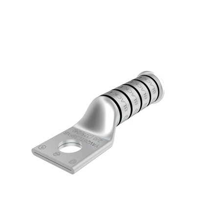 Burndy Copper Compression Lug, 1 Hole w/o Inspection Window, 2/0 Flex, 3/8" S YAV26TC38FXB